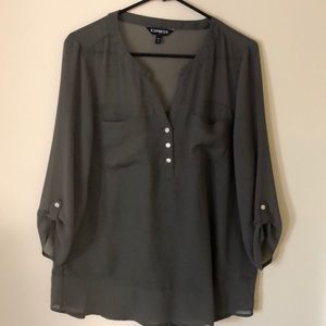Olive green blouse